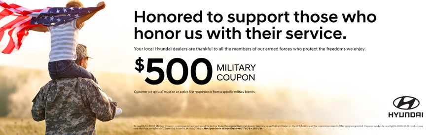 Military Bonus Coupon Promotion